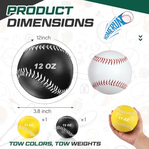 Image of Arrowbash Weighted Softball Training Balls Bulk Set