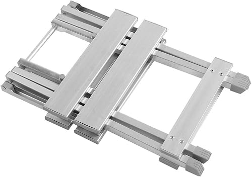 Miniatura 7 de Taburete plegable, silla de pesca al aire libre, acero inoxidable antideslizante para camping, montaña, pesca y picnic