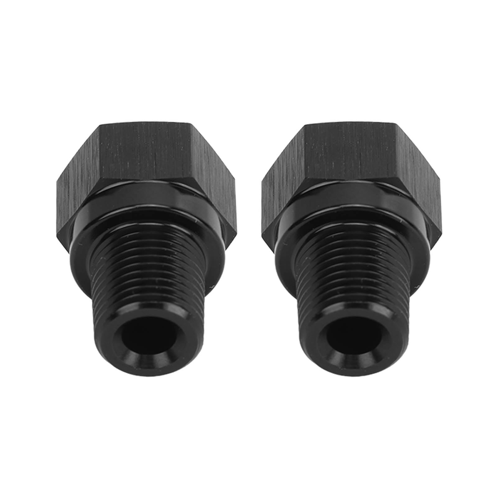 Engin Swap Adattatore Sensore Pressione Olio, 2 Pezzi 1/8 Pollici NPT Maschio a M10 X 1.0 Femmina Adattatore per Decollo Manometro Olio in Lega di Alluminio per Veicolo