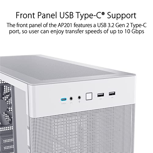 ASUS Ap201 Prime Case Tg White Mini Tower, W128282387 (Mini Tower) miniatura 6