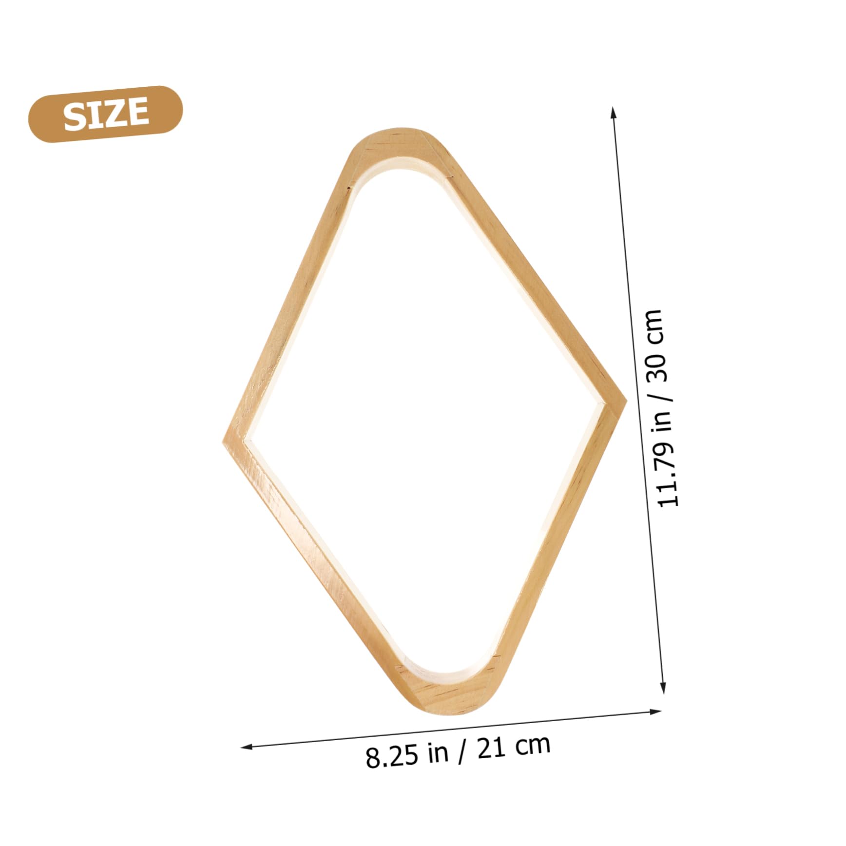 Hemoton 2pcs Billiard Ball Rack Pool Rack for Standard Balls Durable Hardwood Design for Rooms Billiards Clubs and Community Centers