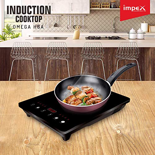 Image of Impex OMEGA-H6A Touch Control Induction Cooktop Without Pot (1500 Watts,Black)