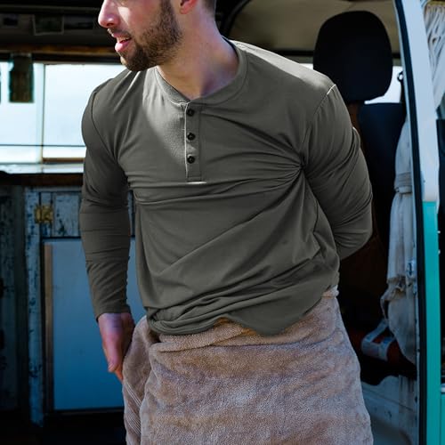 Free Fly Flex Long Sleeve Henley - Bamboo Viscose with UPF 50+ Sun Protection, Soft Stretch Sun Shirts for Men’s Fly Fishing 5