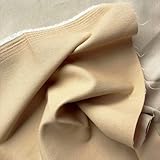 Generic Beige Denim Fabric, 1 Yard, 8 oz, Stretch, Cotton Blend, Solid, Machine Wash, Perfect for Clothing, Home Decor & Crafts
