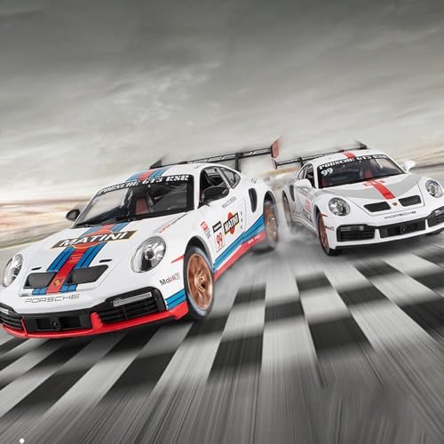 Image of EUPHORIA Toys Porsche 911 GT3 RS RSR Turbo S 1:32 Scale Model Car Exclusive Alloy Metal car Pull Back Die-cast Metal Toy car with Openable Doors Light Music Best Gifts Toys Kids