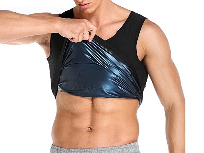 Polymer Shapewear, Sweat Shapewear Vest Belt for Men, Workout Tank top for Weight Loss Waist Slim Trimmer Tummy Body Slimming, hot Belly Burner, Sauna, Trainer Tucker (S/M) Black (B0B8RTQTVR) Amazon Price History, Amazon Price Tracker