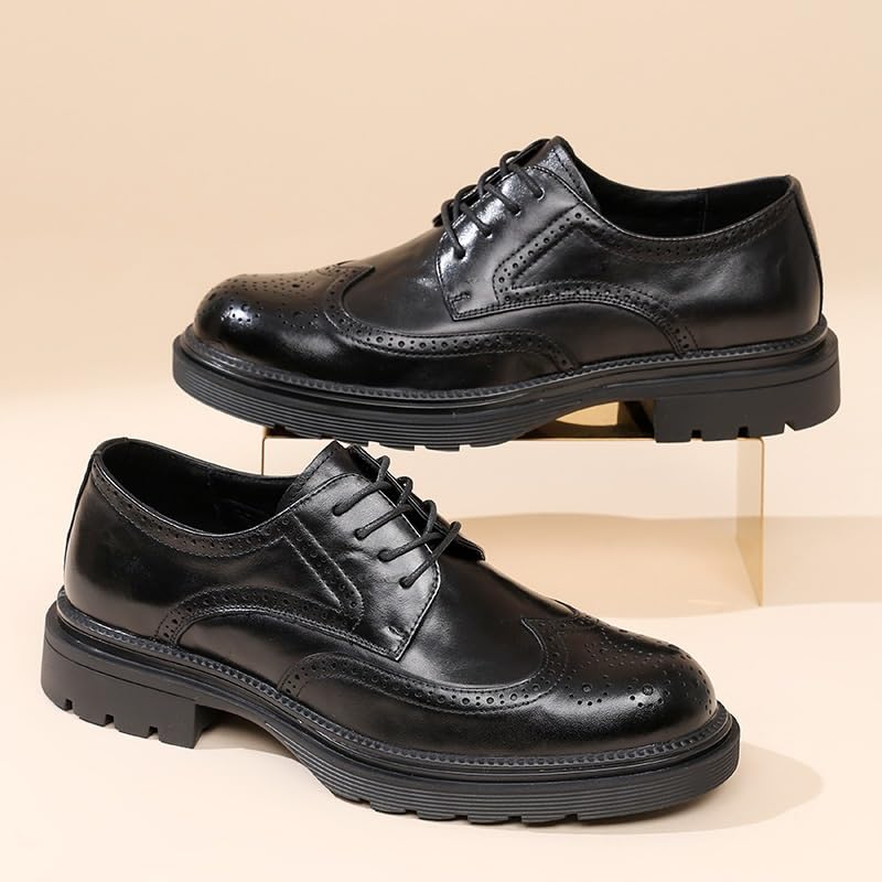 Leather Business Brogue Handmade Formal Oxfords Shoe for Men for Office Classic Business Party Shoes3