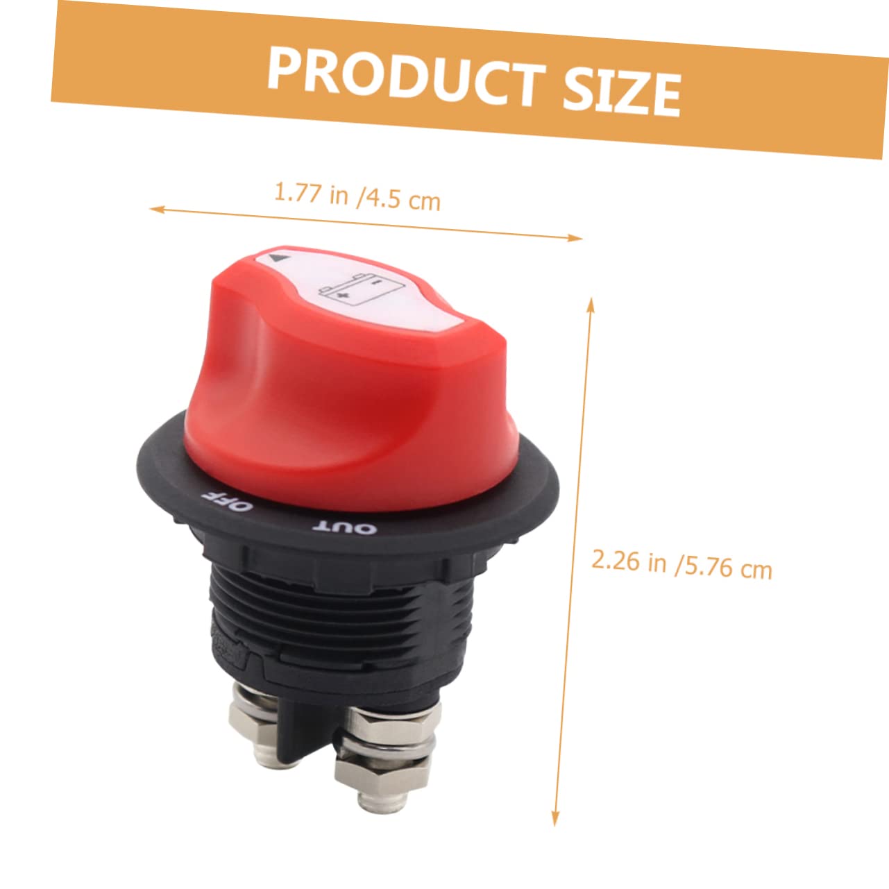 HANABASS 3pezzi Interruttore Disconnessione Batteria Per Camper e Barche Accessorio Resistente Veicoli Utv e Atv Design off Protezione Perdite e Corrosione