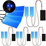 Retisee 4 Pcs Halloween Flexible LED Eyes Glowing for Mask Kit Cosplay Laser Eyes for Skull Light up with Battery Box(Blue)