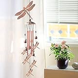 Copper Dragonfly Wind Chime, Dragonfly Gifts, Garden Decor, Garden Gifts, Wind Chime Outdoor, Yard Decor, Gifts for mom, Gifts for Grandma, Gifts for Friends