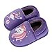 MASOCIO Chausson Enfant Fille Pantoufle Enfants Hiver Peluche Souple Chauds Chaussure Animaux Antiderapant Taille 23 24 EU Fée Violet