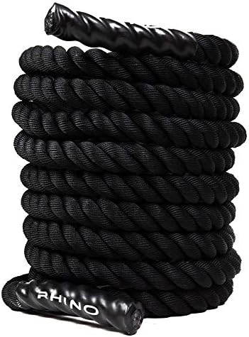 Battle Ropes - 1.5 Inch Diameter 40 Feet Length Perfect for Cardio Home Exercising Gym Strength Training and Outdoor Workout (Anchor NOT Included)