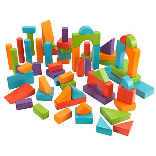 KidKraft 60-Piece Wooden Block Set - Bright