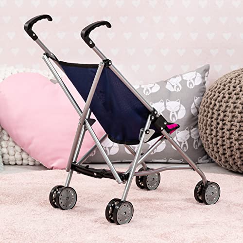Bayer 30154AA Design Dolls Buggy For Up To 18 Inch Dolls,Blue/Pink thumb #5