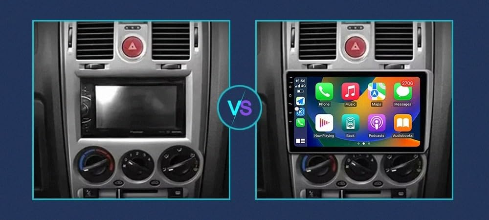Wyświetlacz Carplay dla Hyundai Getz pantalla Multimedia 2002-2011 Odtwarzacz Samochodowy Z Ekranem Dotykowym Hd, Carplay, Bluetooth, Wi-Fi, Radiem., 8 Rdzeń 6G+128G