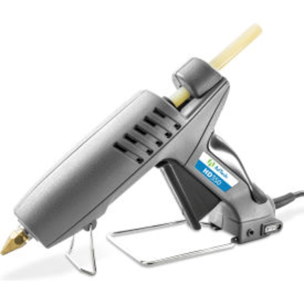 Adtech Industrial Strength Full Size High-Output Hot Melt Glue Gun – Professional Grade Hot Glue Gun for Carpentry, Repairs & Remodeling, grey, hd 350 (0462)