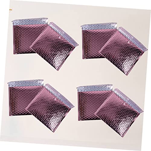 NUSITOU 75 Peças De Filme De Alumínio Rosado Bolha Bolsa De Transporte Expresso Envelope De Envelhec