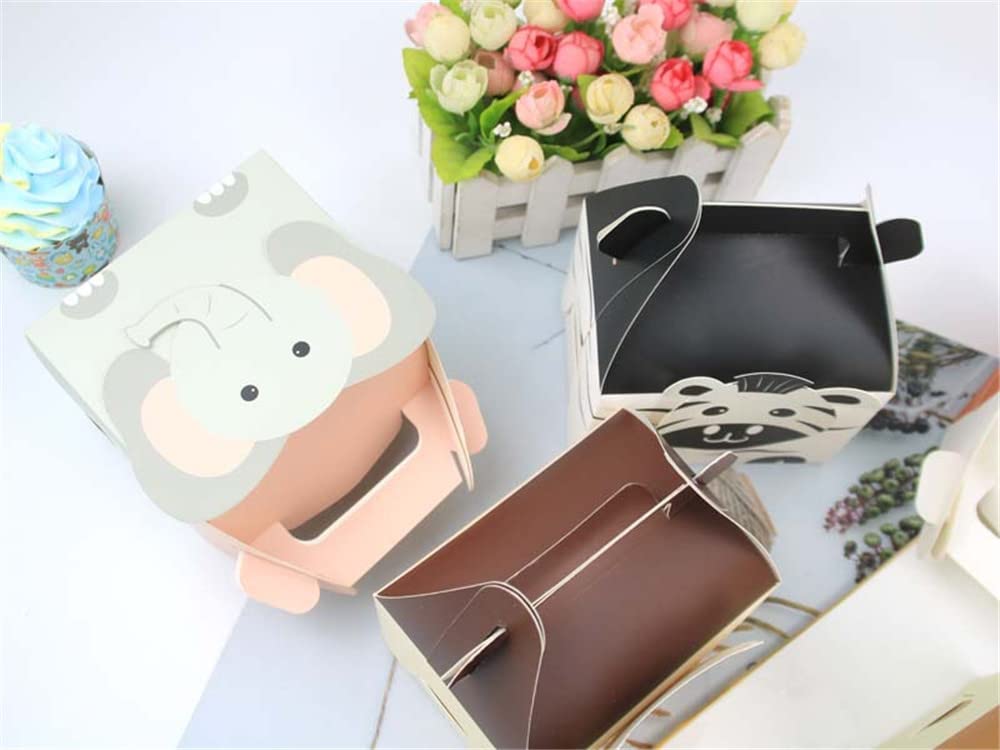 Pudełka na prezenty, Pudełko cukierków na ciasteczka Papierowe pudełka na prezenty Pudełko na prezenty Zwierzęta w kształcie Pudełko na ślub Bridal Baby Shower Party 50 sztuk (Kolor: Zebra) (Color :