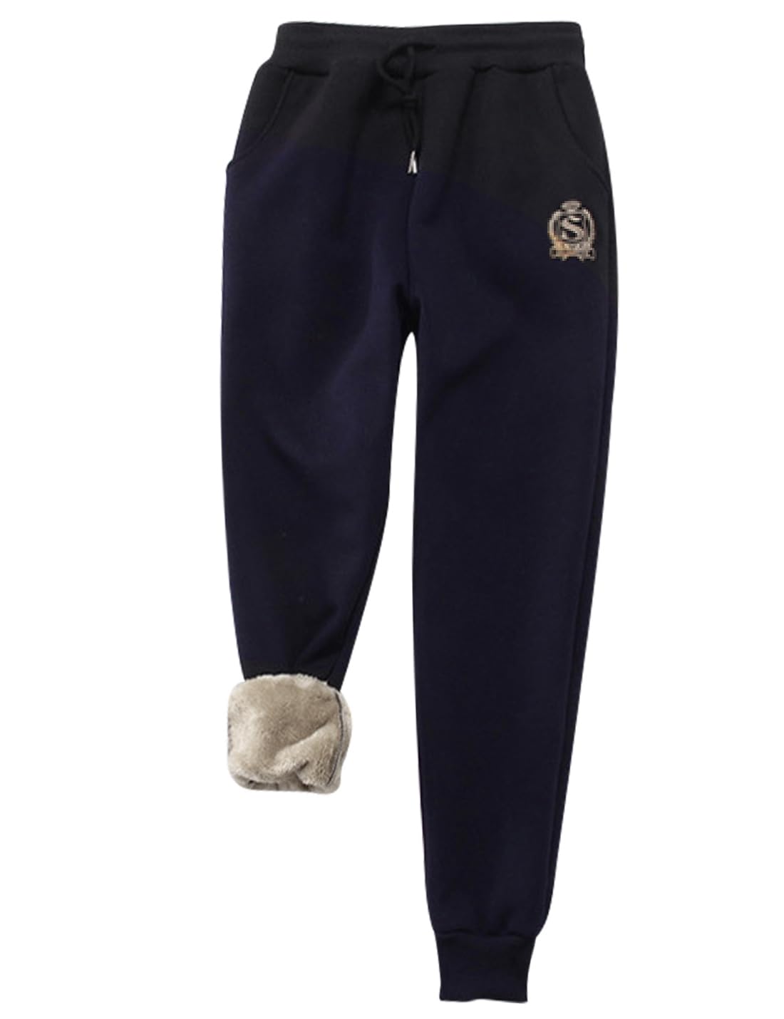 Snoly Women's Warm Sherp-Lined Sweatpants Winter Running Active Thermal Fleece Jogger Pants