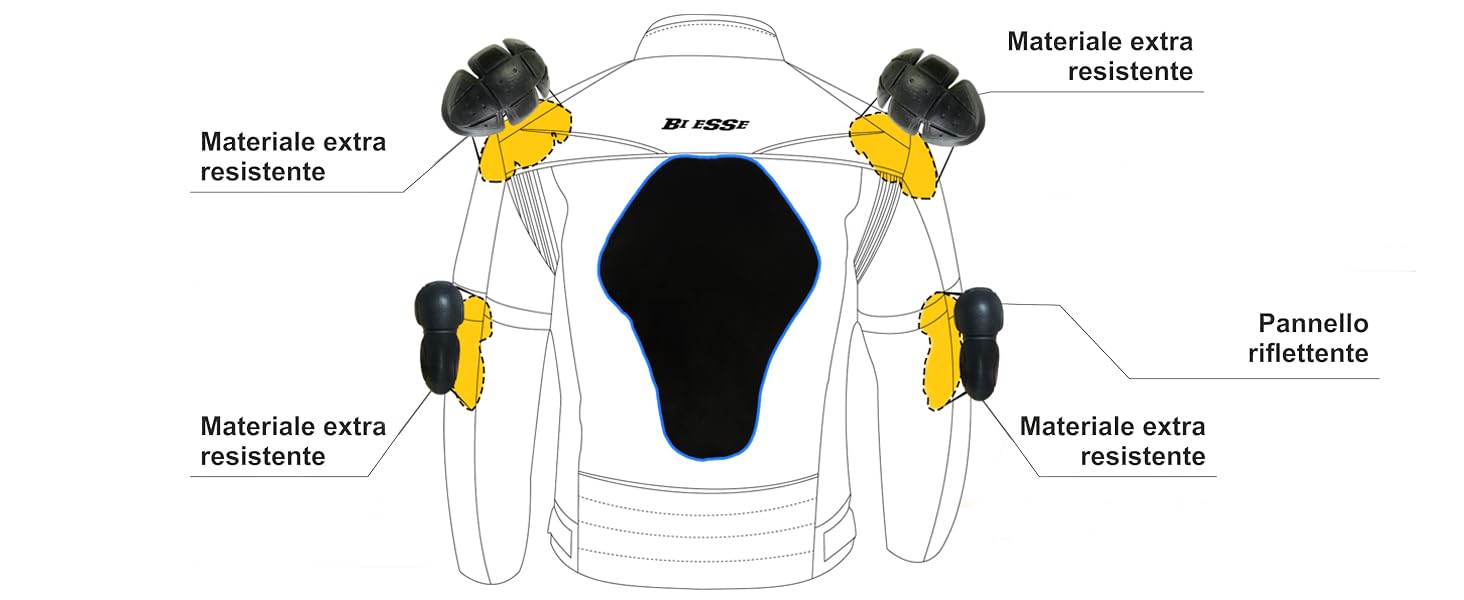 BI ESSE Giacca Giubbino Tessuto Moto Scooter Viaggio Sfodrabile Ventilata