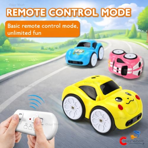 Image of Magic Induction Intelligent Sensor Remote Control Car for Kids | Mini Automatic Car with Ball | Obstacle Avoidance, Music & LED Lights | 4 Play Modes Educational Toy for Boys & Girls. (Random Color)