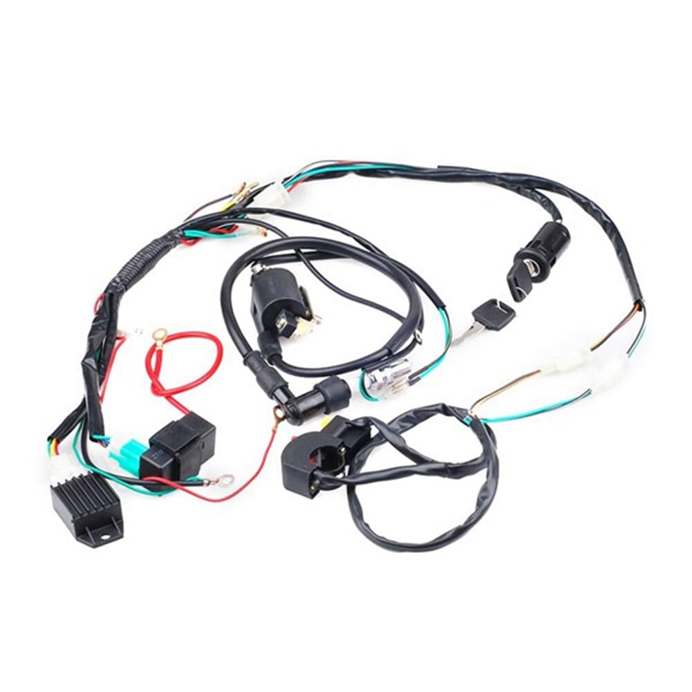 Kit Cablaggio Bobina di Accensione CDI per Quad Elettrico ATV da 50cc 70cc 90cc 110cc, Accensione del Circuito Completo del Veicolo