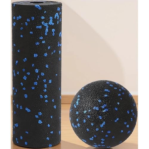 Mrxxjz Mini Foam Roller and Massage Ball Set 6-Inch Small Foam Roller & 3.2-Inch Ball for Travel Back Legs and Muscle Recovery