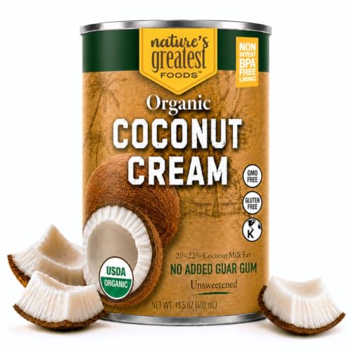 Organic Coconut Cream by Nature’s Greatest Foods 12 Pack, 13.5 Oz