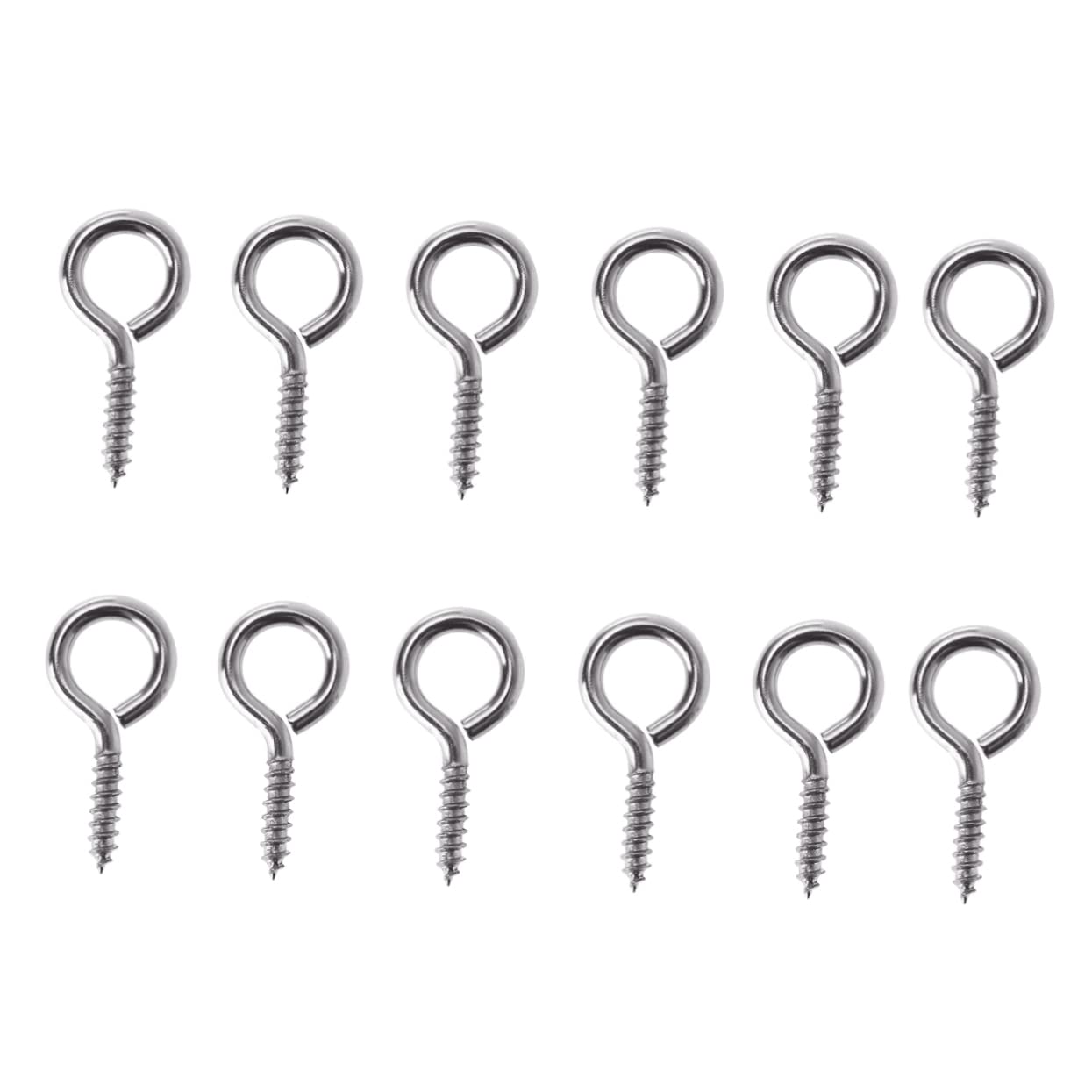 IWOWHERO 50pcs Screw Eye Pins Jewelry Eye Screws Eye Pin Screws Screw Eye for Art Craft Projects