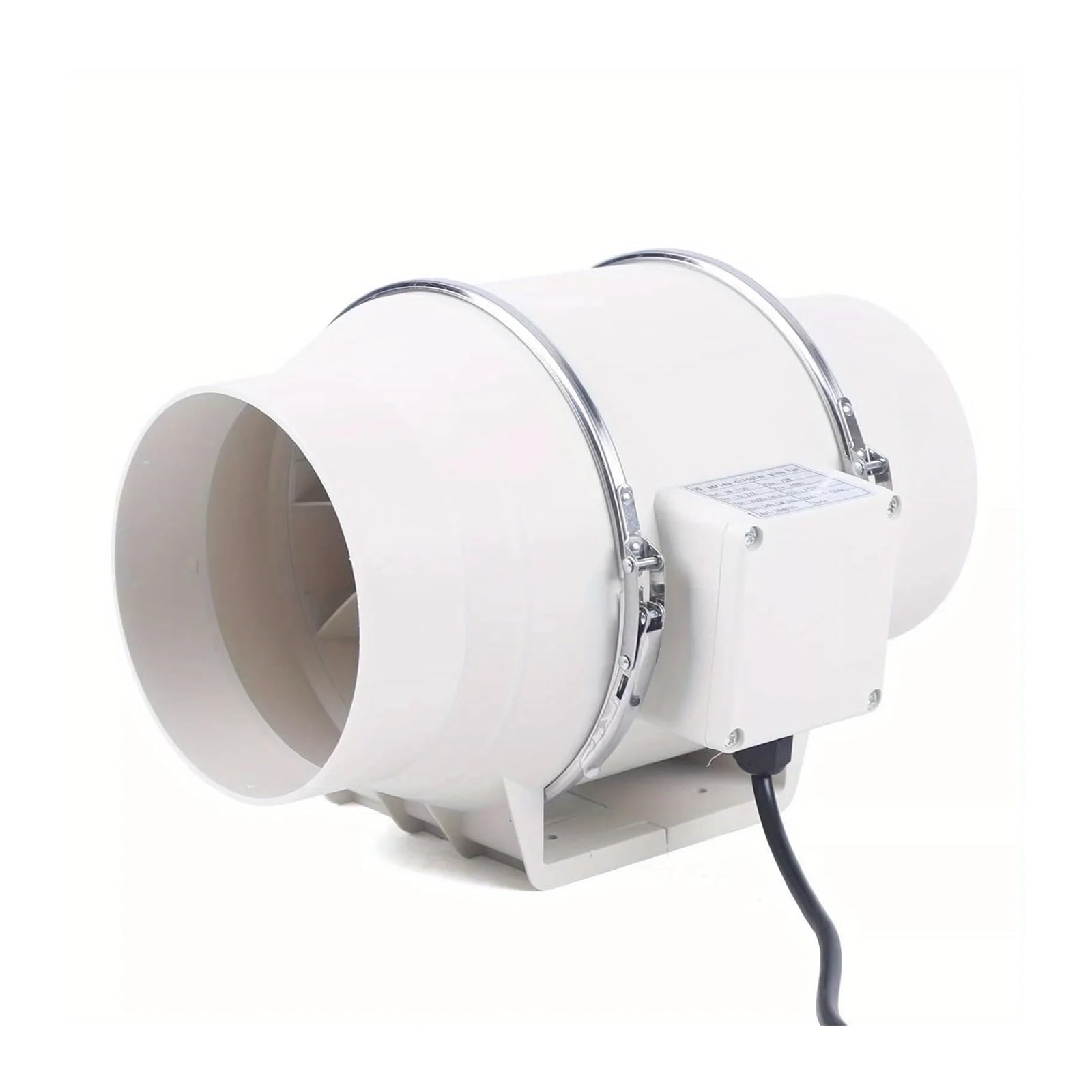 Ventilador de conducto en línea de 4'', 5'' y 6'', ventilador de extracción silencioso for conductos Para baño y dormitorio(4 Inch)