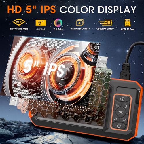 Borescope Inspection Camera with Screen