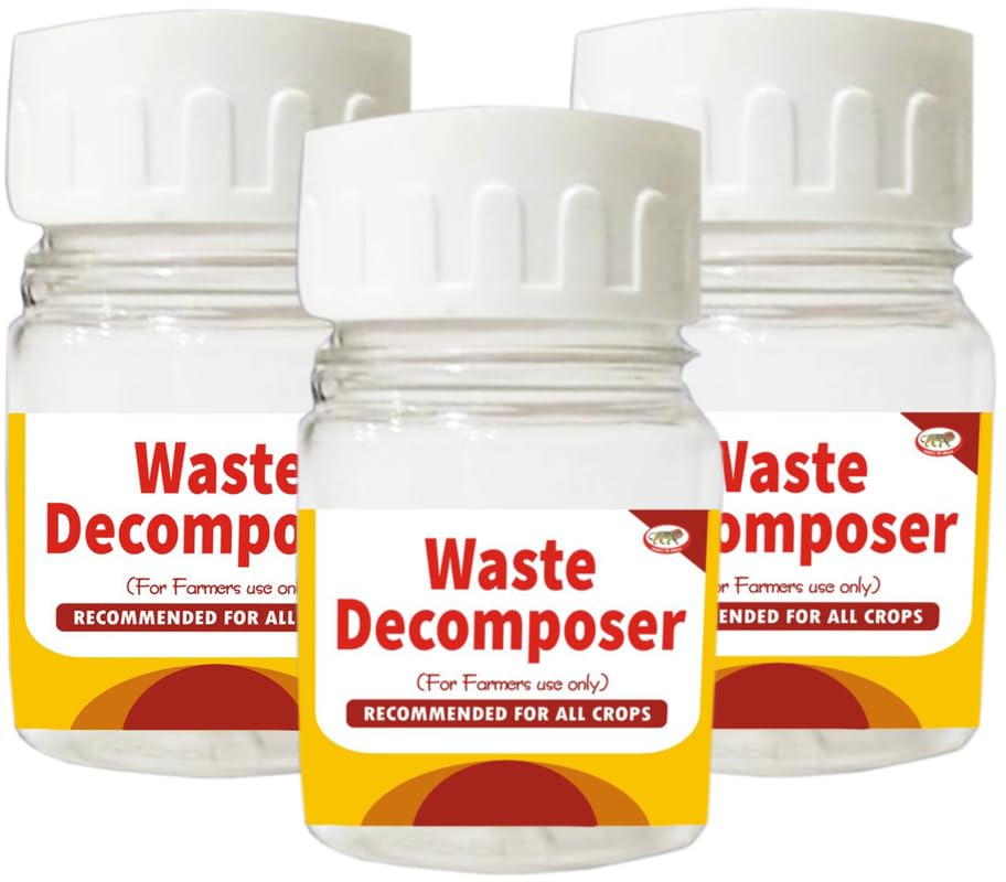 Waste Decomposer (Pack of 3) Organic NCOF WDC Decomposer for Kitchen Compost Maker & Potting Mixture