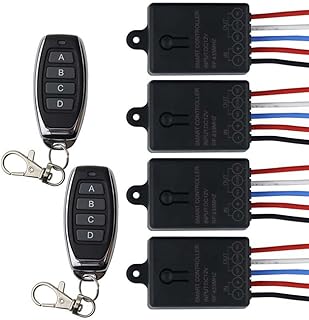 memorarry 433Mhz DC 12V 1CH Universal Wireless RF Remote Control Switch Relay Receiver Module and 433 MHz Transmitter