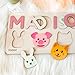 Custom Handmade Puzzles for Toddlers | Multi Color Scheme Options Wooden Name Puzzle | Baby Shower Gift, Easter Gift, New Baby Gift, Christmas Gift, Birthday Gift for Bab, Kid, Toddler | Toddler Toys