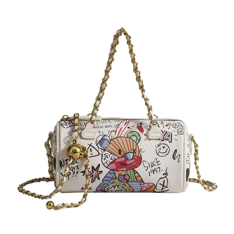 Graffiti-Crossbody-bagTrendy-Designer-Mini-Shoulder-BagPhone-Wallet-Purse-for-WomenChain-Bag-for-Girls
