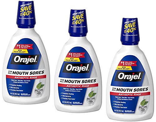 Orajel Orajel Antiseptic Mouth Sore Rinse - 3 Pack