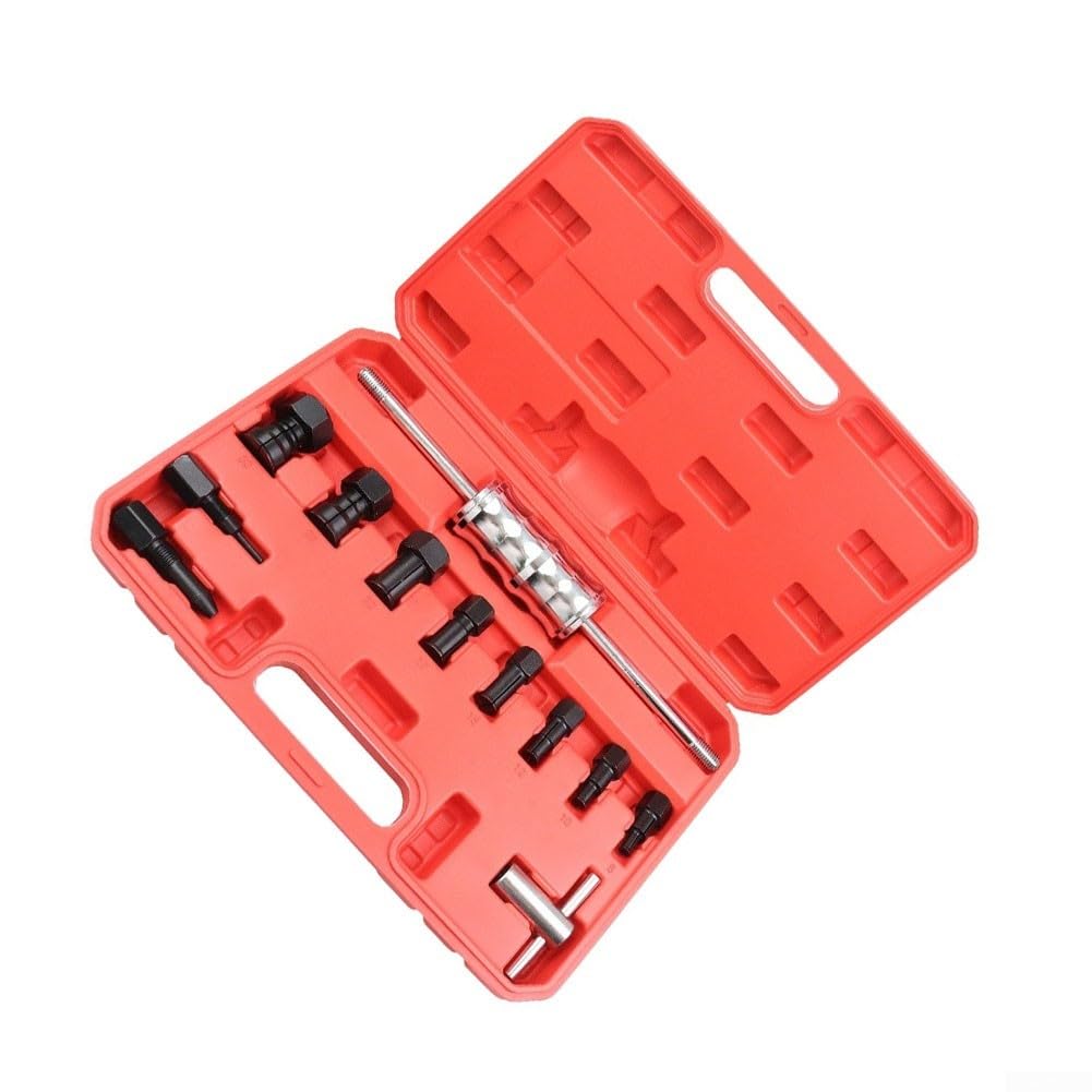Juego de 12 extractores de rodamientos de agujero ciego de 8 a 32 mm con martillo deslizante, kit de herramientas de extracción de rodamientos internos para automóviles y motocicletas