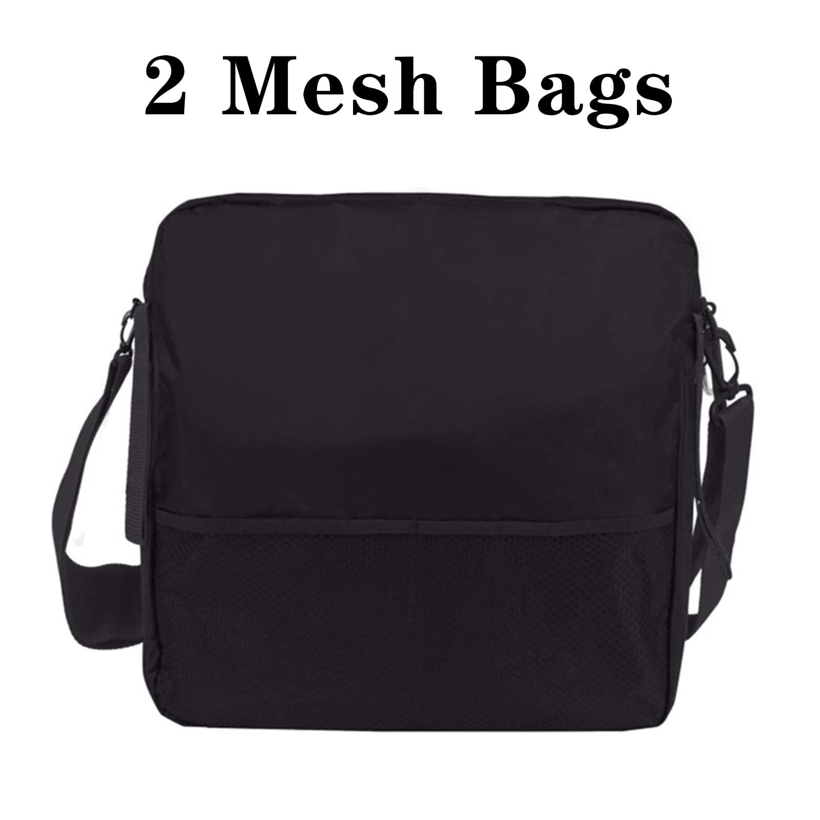 Mochila para Silla de Ruedas con portavasos, Scooters de Movilidad, Organizador de Almacenamiento de Viaje para Personas Mayores, cestas para Caminantes, Scooters, andadores, Negro