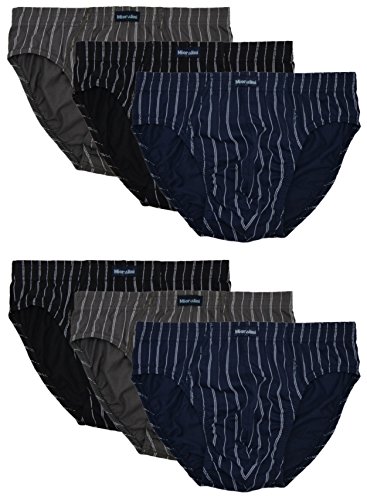 MioRalini 6 Herren Sport Slip ohne Eingriff, Artikel: 6 Stück Set09, Grösse: XL-7
