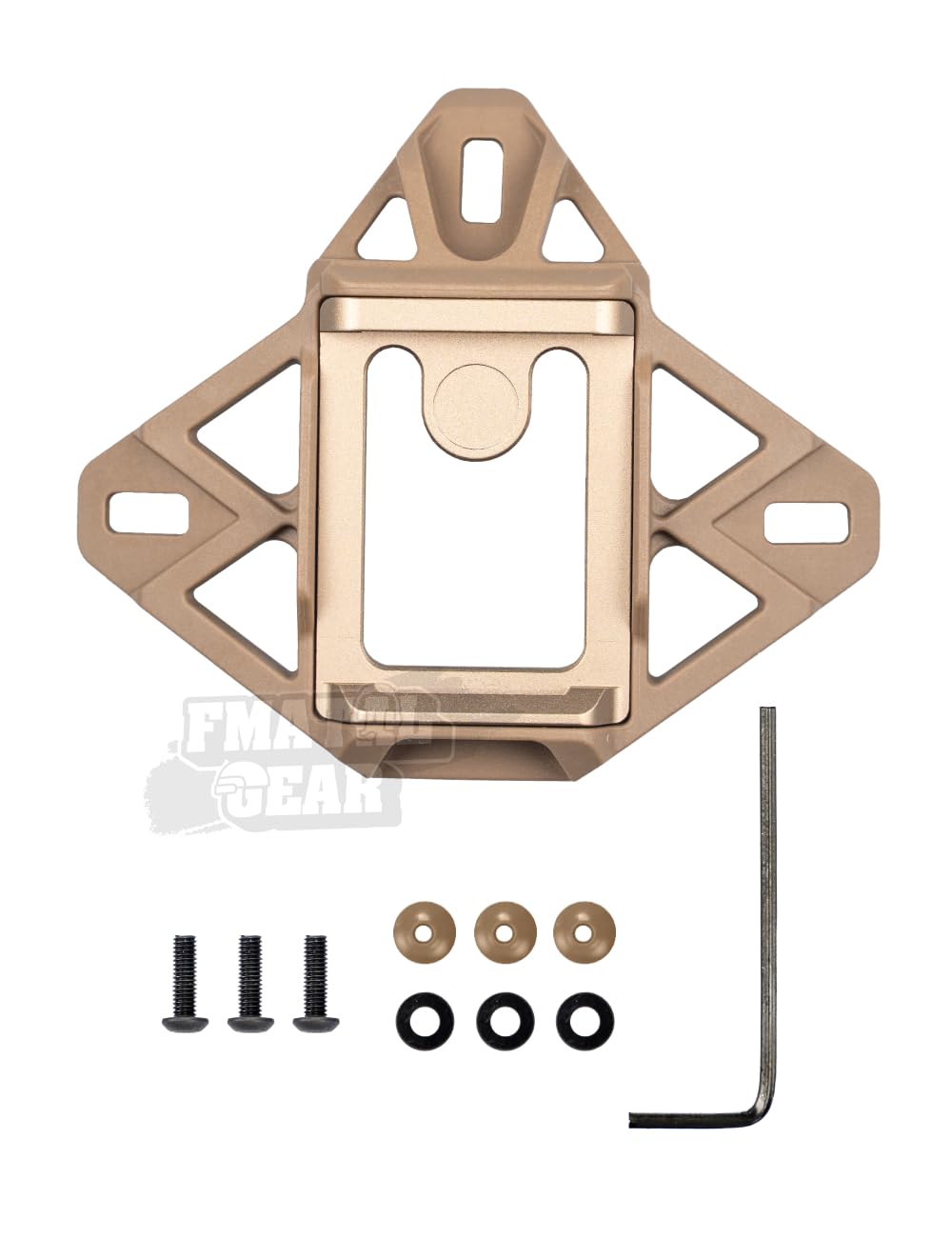 FMA Tactical Helmet NVG Mount Shroud Upgrade Version Sports Camera Bracket Base | for Dummy NVG Sports Camera | Paintball | Airsoft Helmet Accessories