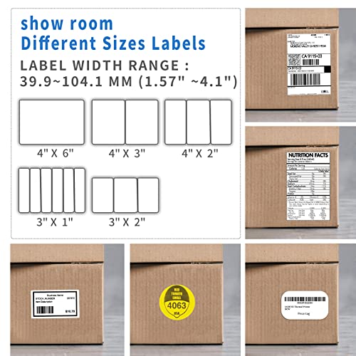 Image of Bluetooth Thermal Shipping Label Printer - Wireless 4x6 Label Maker for packages, Compatible with iPhone and PC, Phone, USB for MAC, Works with Ebay, Amazon, Shopify, Etsy, UPS, USPS Barcode, Upgrade