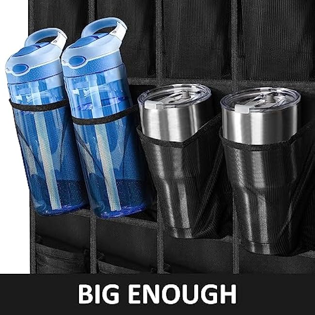 Water Bottle Organizer - 24 Holders Over The Door Storage Rack for Stanley Cup and Various Sizes - For Kitchen Cabinet, Pantry, Closet, Bedroom, Bathroom