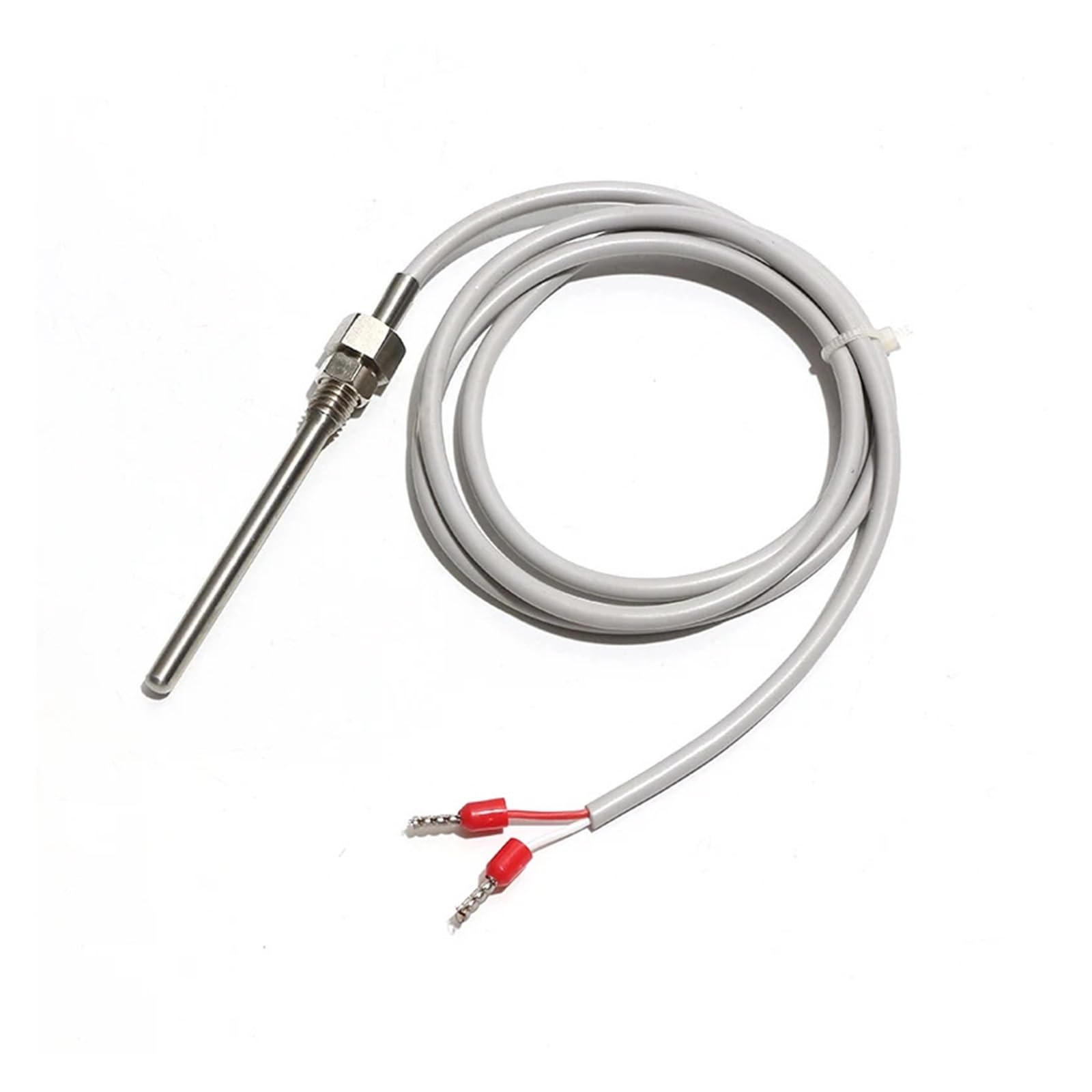 FULIMEI 5*100mm NTC Thermistor Thermocouple Temperature Sensor Probe Waterproof 2k 10K 5K 20K 100K 50K M8 Thread 0~200℃ 1PC(NTC 10K 1m)