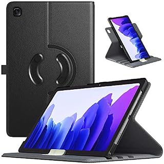 TiMOVO Case for All-New Samsung Galaxy Tab A7 10.4" 2020 Release (SM-T500/T505/T505N/T507), 90 Degree Rotating Swivel Leather Cover Case with Auto Wake/Sleep Fit Galaxy Tab A7 Tablet - Black