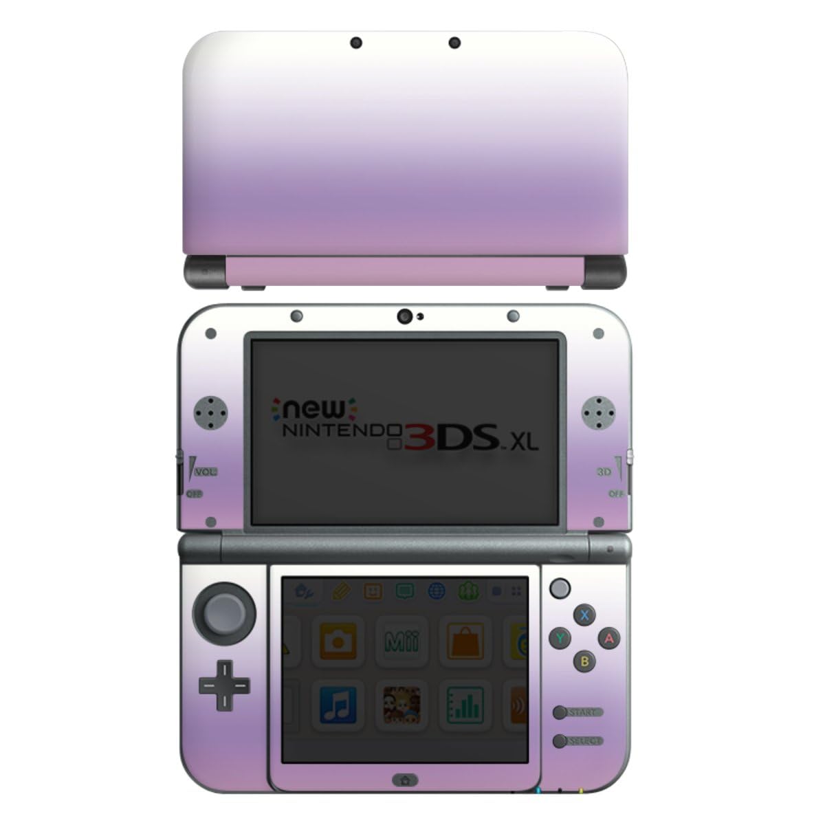 DeinDesign Autocollant Compatible avec Nintendo New 3DS XL Sticker Film Autocollant Bicolore Dégradé de Couleurs Pastel