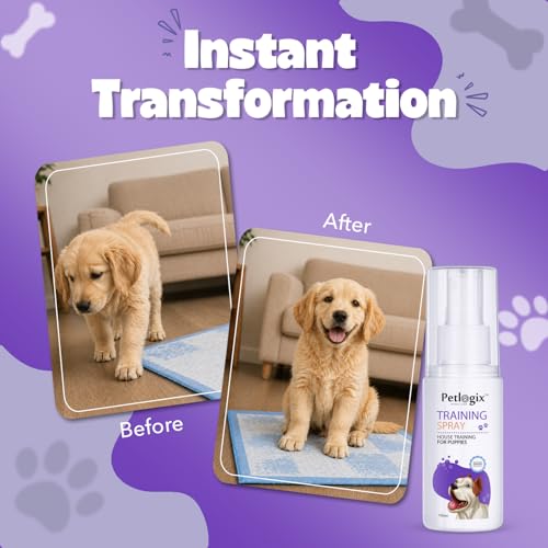 Image of Petlogix Potty Training Spray for Dogs & Cats, Dog Training Spray, 100ml