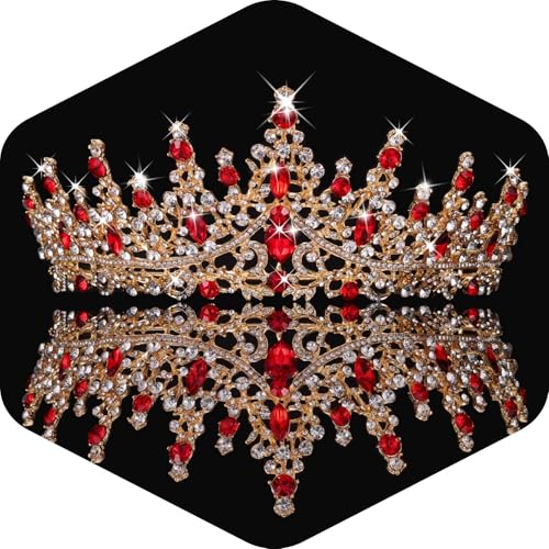 Tiaras de cristal Kamirola TR19 con aleación resistente de 16 cm para mujer y niña