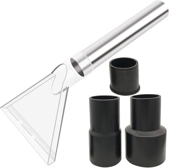 Universal Compatible with All Shop Vacs Extractor Attachment with 2-1/2 & 1-7/8 & 1-1/4 Three Adapters Auto Detailing Vacuum Head Extraction Accessory for Upholstery & Carpet Cleaning