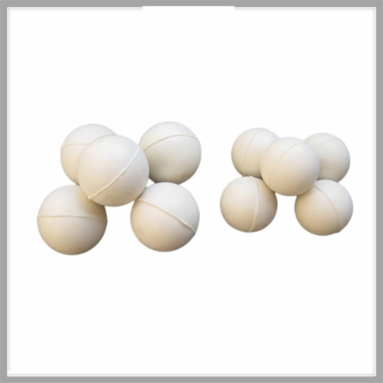 Laborgeräte Gummibälle for Siebe, weißer Vollgummiball, Hüpfball for Reinigen von Sieben, 10, 20, 25, 30, 35, 40, 45, 50 mm (Color : 25mm 50pcs)