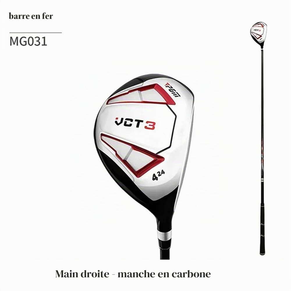 Club de golf en bois de grande capacité pour homme et femme droitier #1/3/5/club hybride Golf Fairway Woods Sports & Outdoor